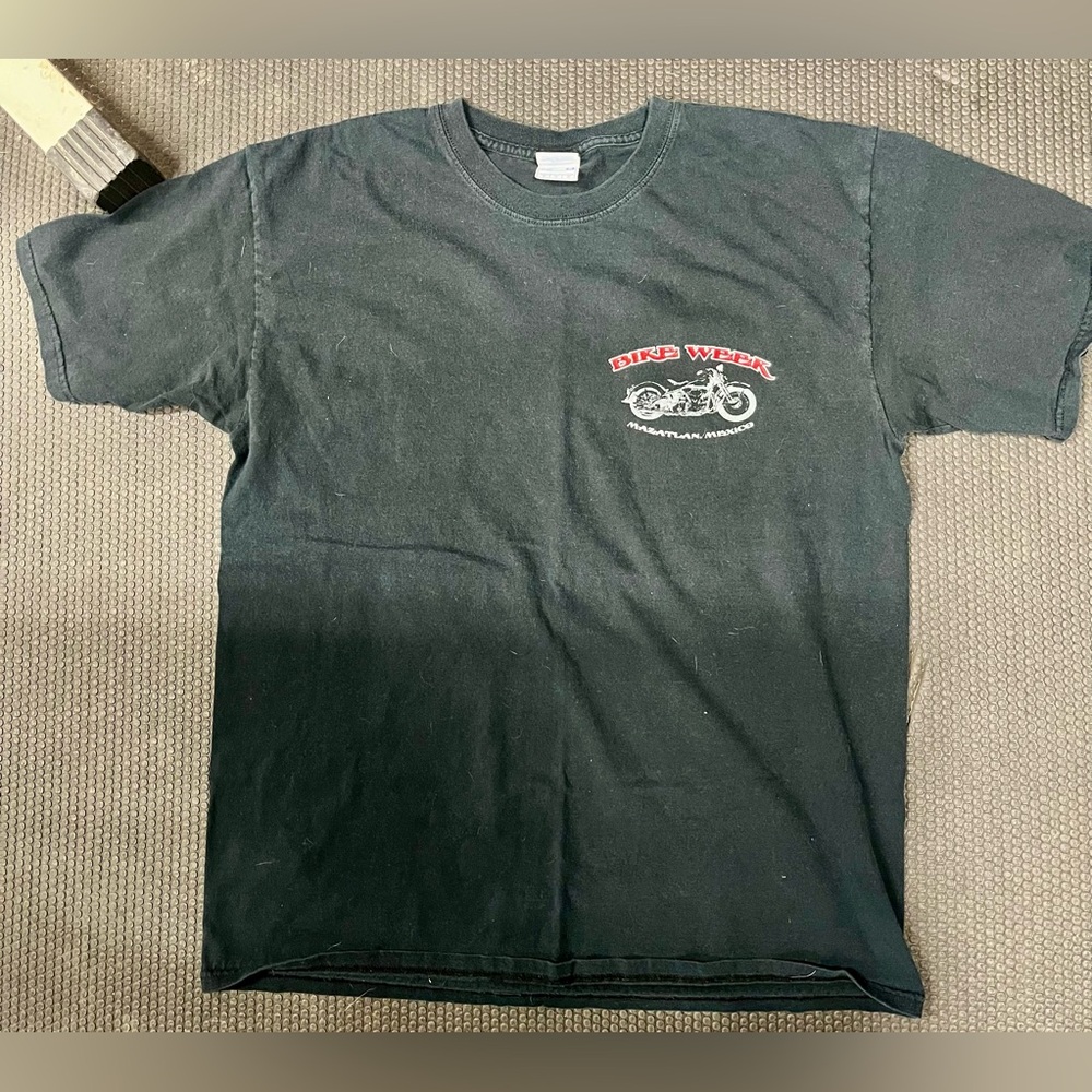 100% cotton heavyweight bike week t shirt